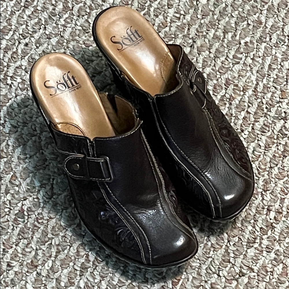 Gorgeous leather SOFFT Clogs size 7M - Picture 4 of 10
